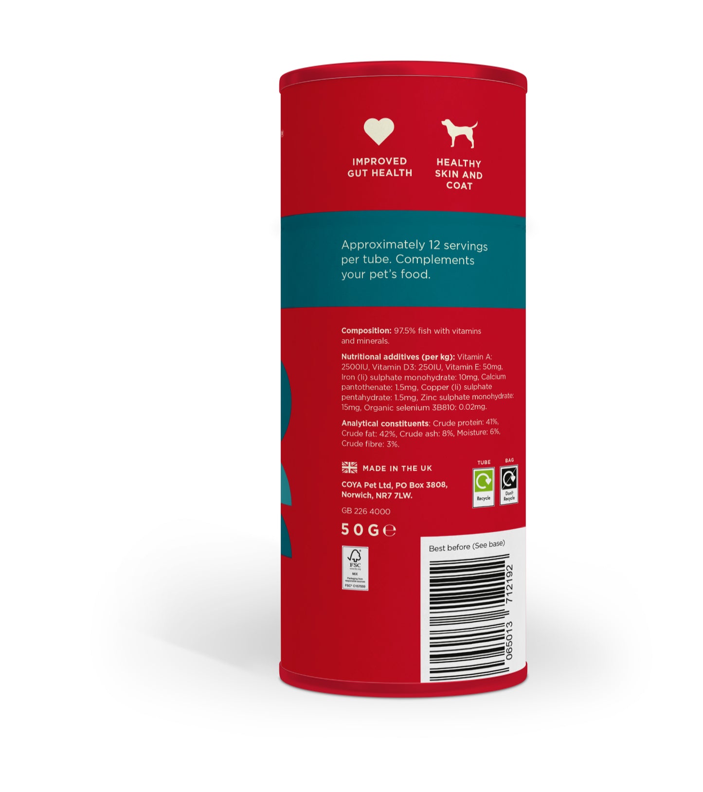 Coya Freeze-Dried Raw Food Topper - Fish Flavour