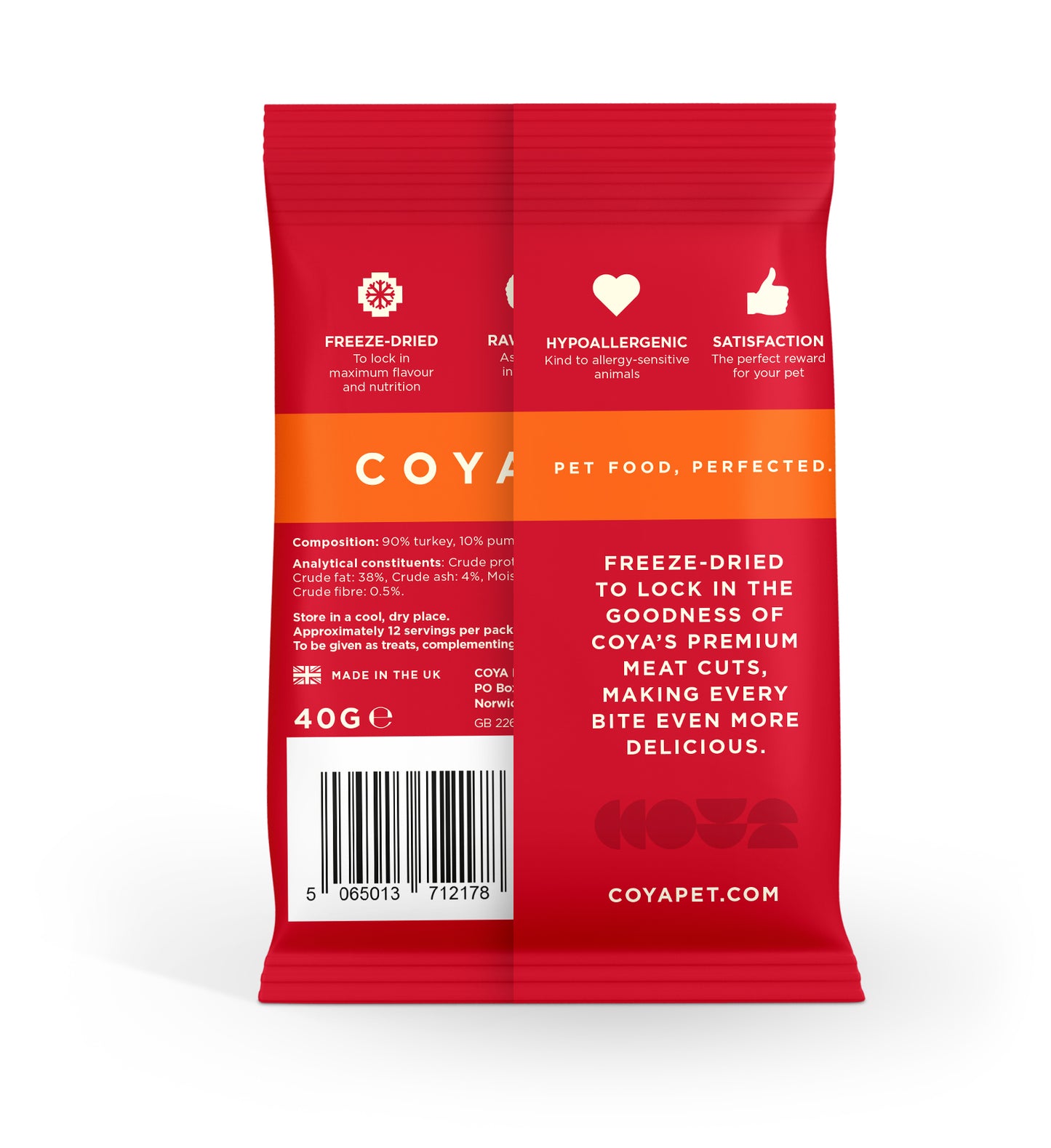 Coya Freeze-Dried Raw Treats - Turkey Flavour