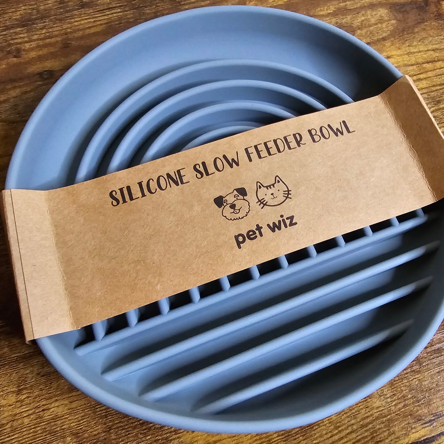 Pet Wiz Silicone Slow Feeder Bowl