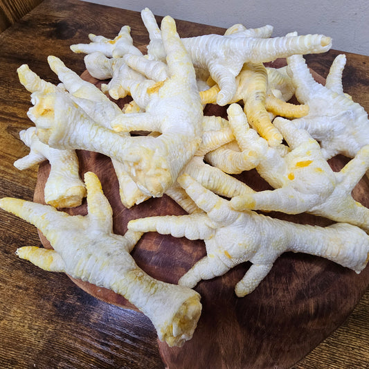 Puffed chicken feet