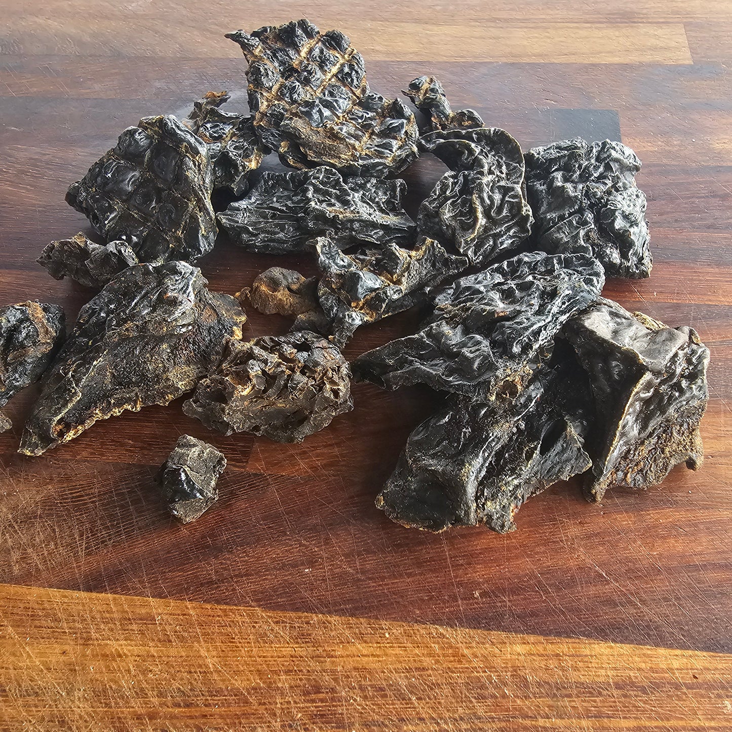 Dried liver strips